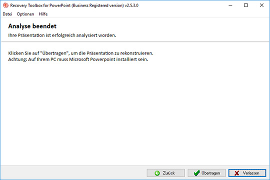 ms powerpoint reparieren