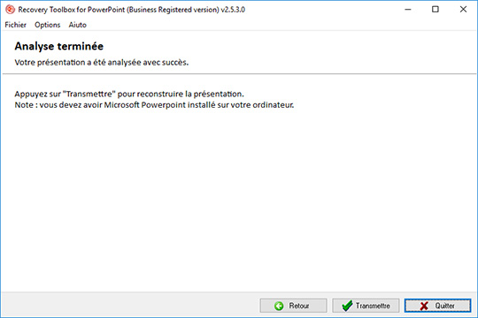 réparation de ms powerpoint