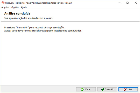 reparo do ms powerpoint