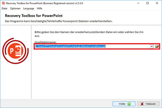 powerpoint reparatur online