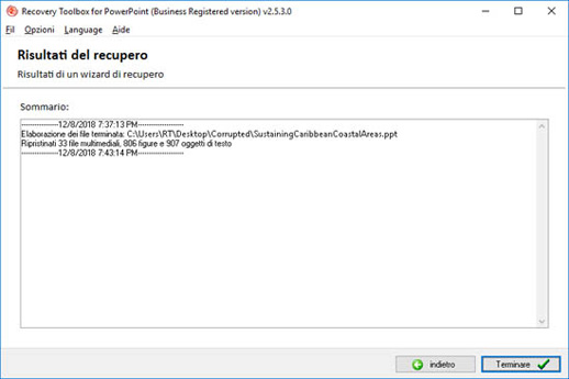 riparazione online file ppt