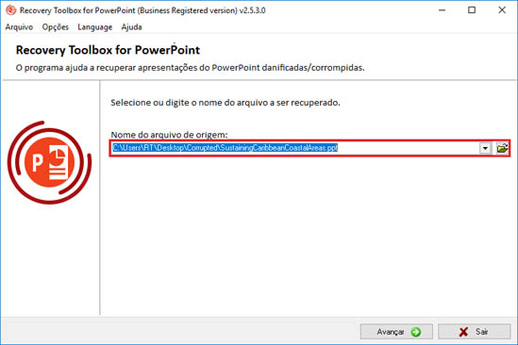 reparo de powerpoint online